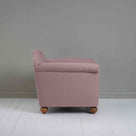  Dolittle Armchair in Laidback Linen Heather, Side View - Nicola Harding 