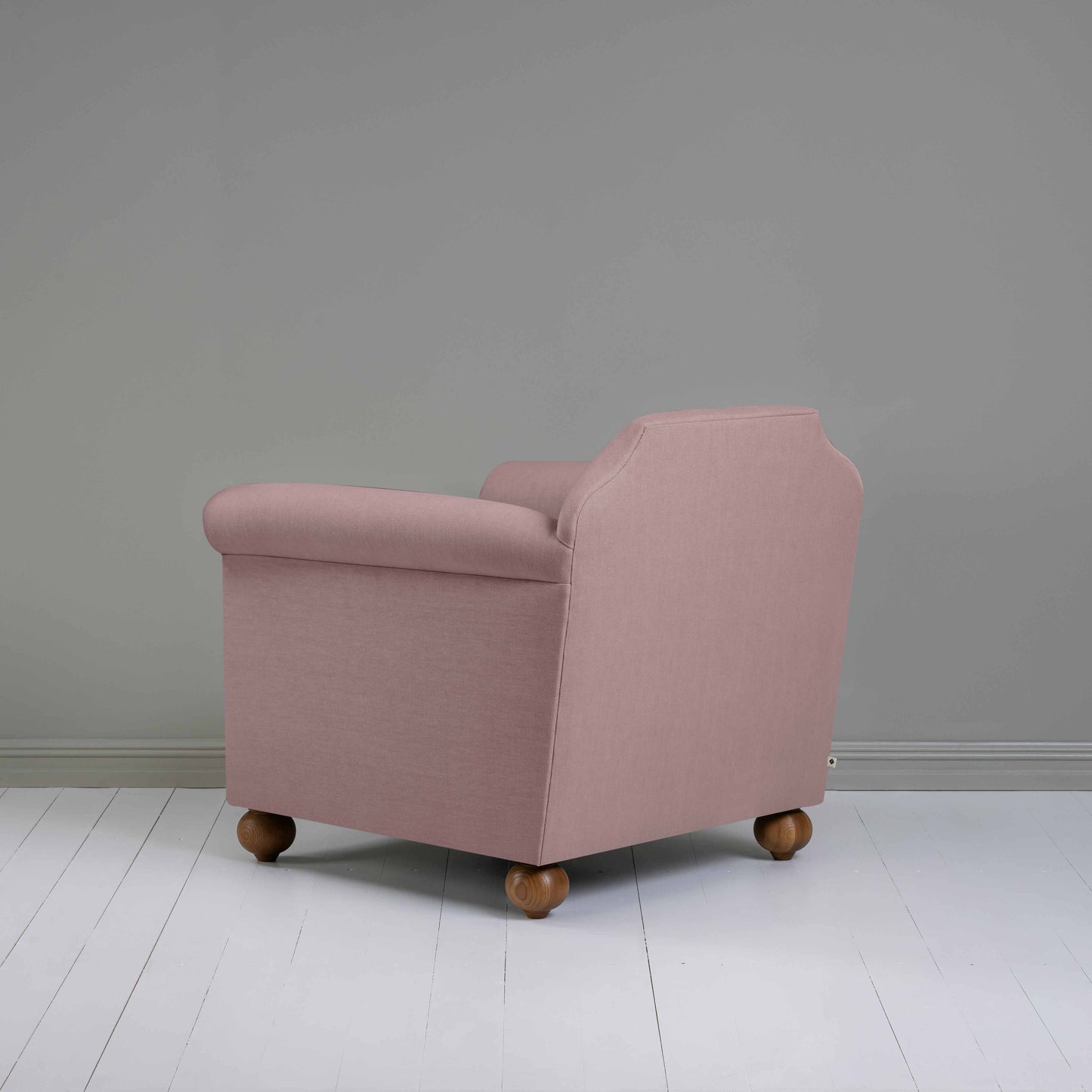 Dolittle Armchair in Laidback Linen Heather - Nicola Harding