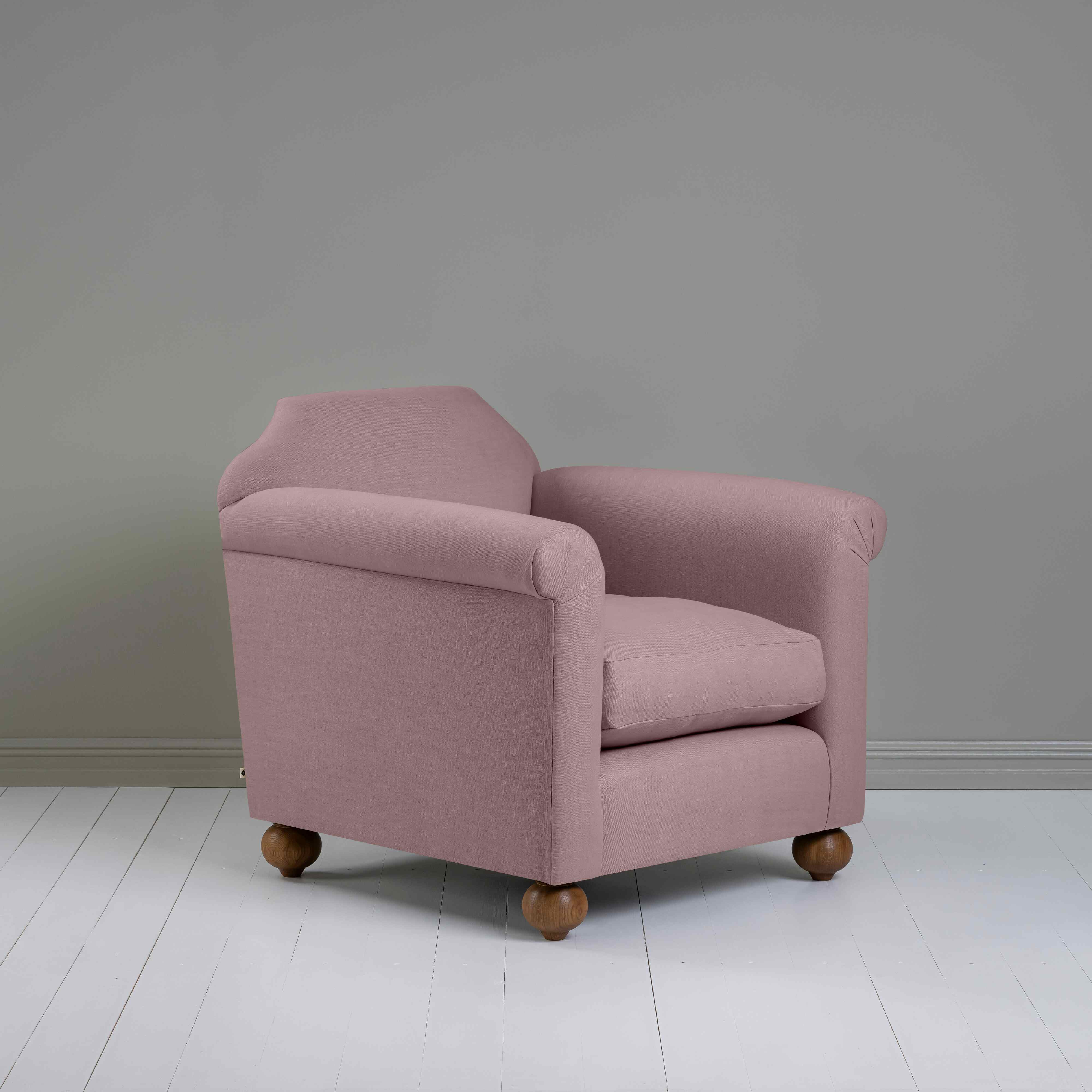  Dolittle Armchair in Laidback Linen Heather - Nicola Harding 