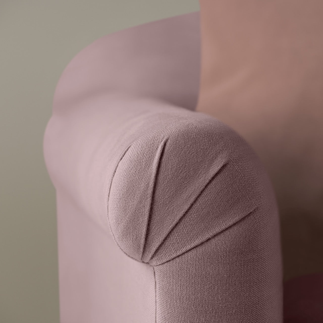 Dolittle Armchair in Laidback Linen Heather - Nicola Harding