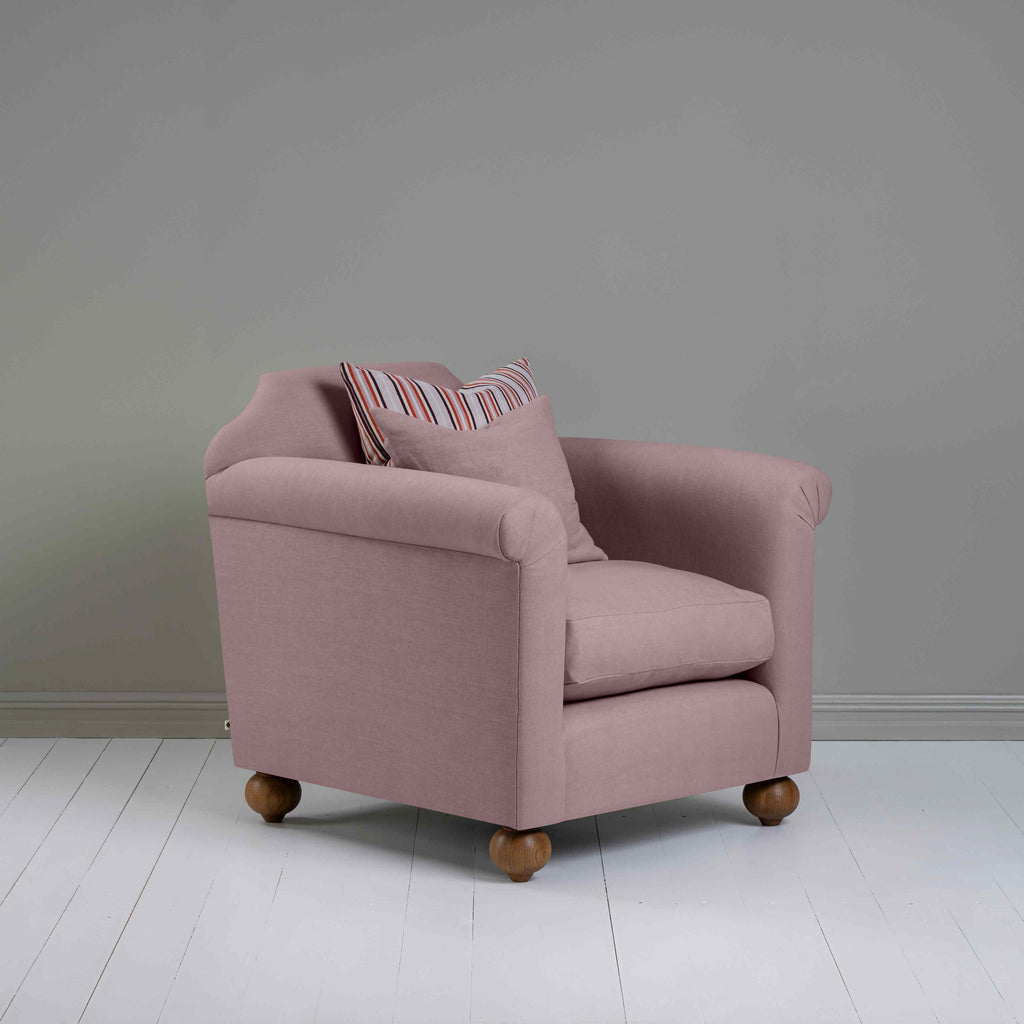  Dolittle Armchair in Laidback Linen Heather - Nicola Harding 