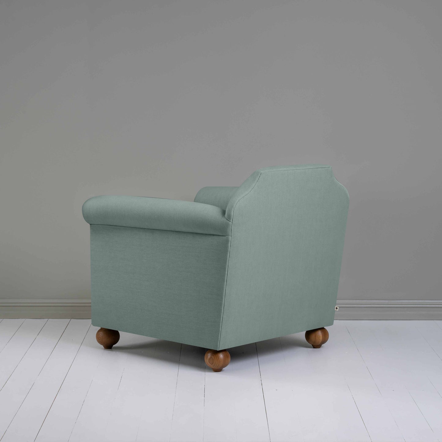 Dolittle Armchair in Laidback Linen Mineral - Nicola Harding