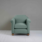  Dolittle Armchair in Laidback Linen Mineral, Front View - Nicola Harding 