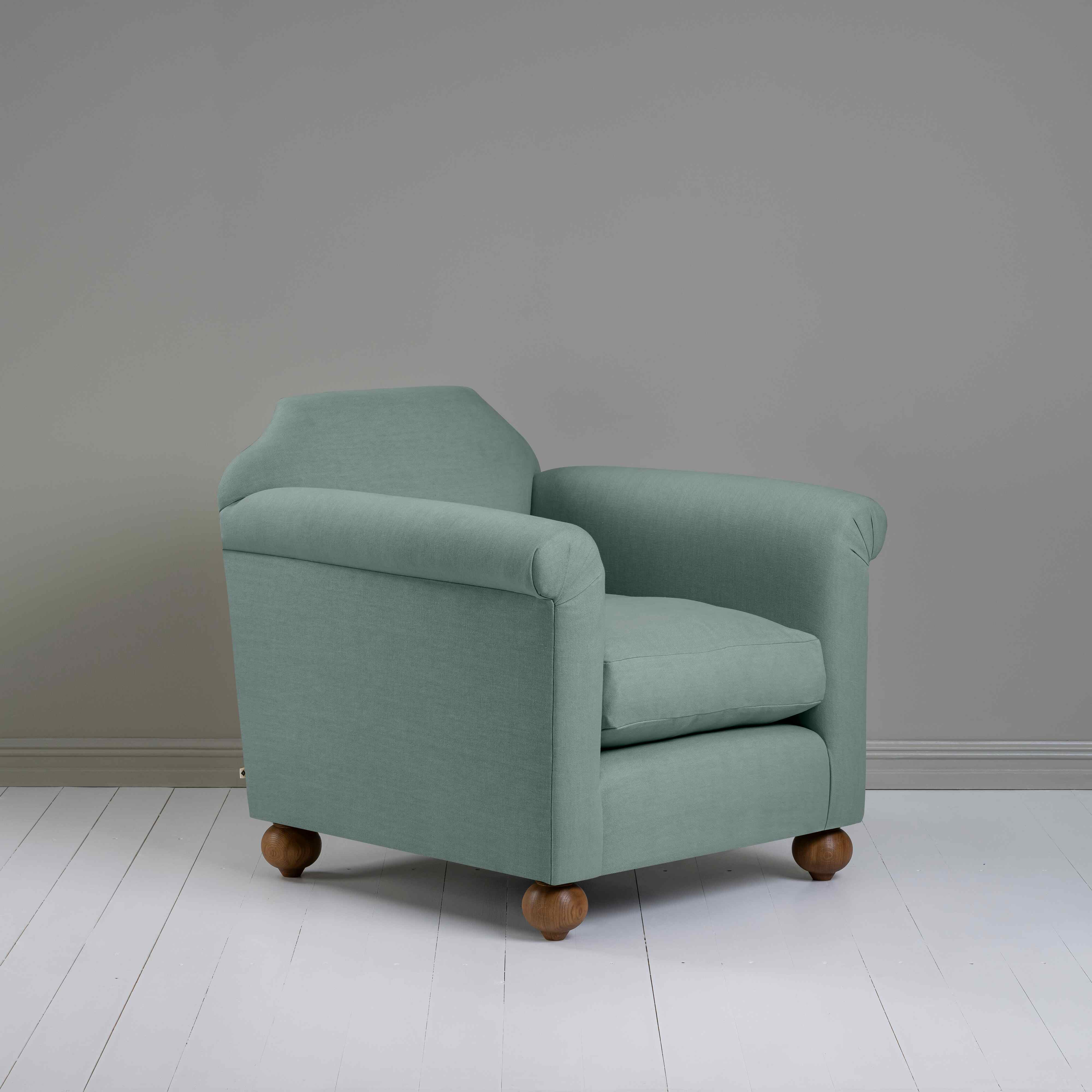  Dolittle Armchair in Laidback Linen Mineral - Nicola Harding 