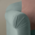  Dolittle Armchair in Laidback Linen Mineral, Arm Design Closeup - Nicola Harding 