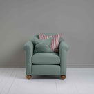  Dolittle Armchair in Laidback Linen Mineral, With 2 Square NiX Cushions - Nicola Harding 