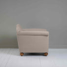  Dolittle Armchair in Laidback Linen Pearl Grey, Side View - Nicola Harding 