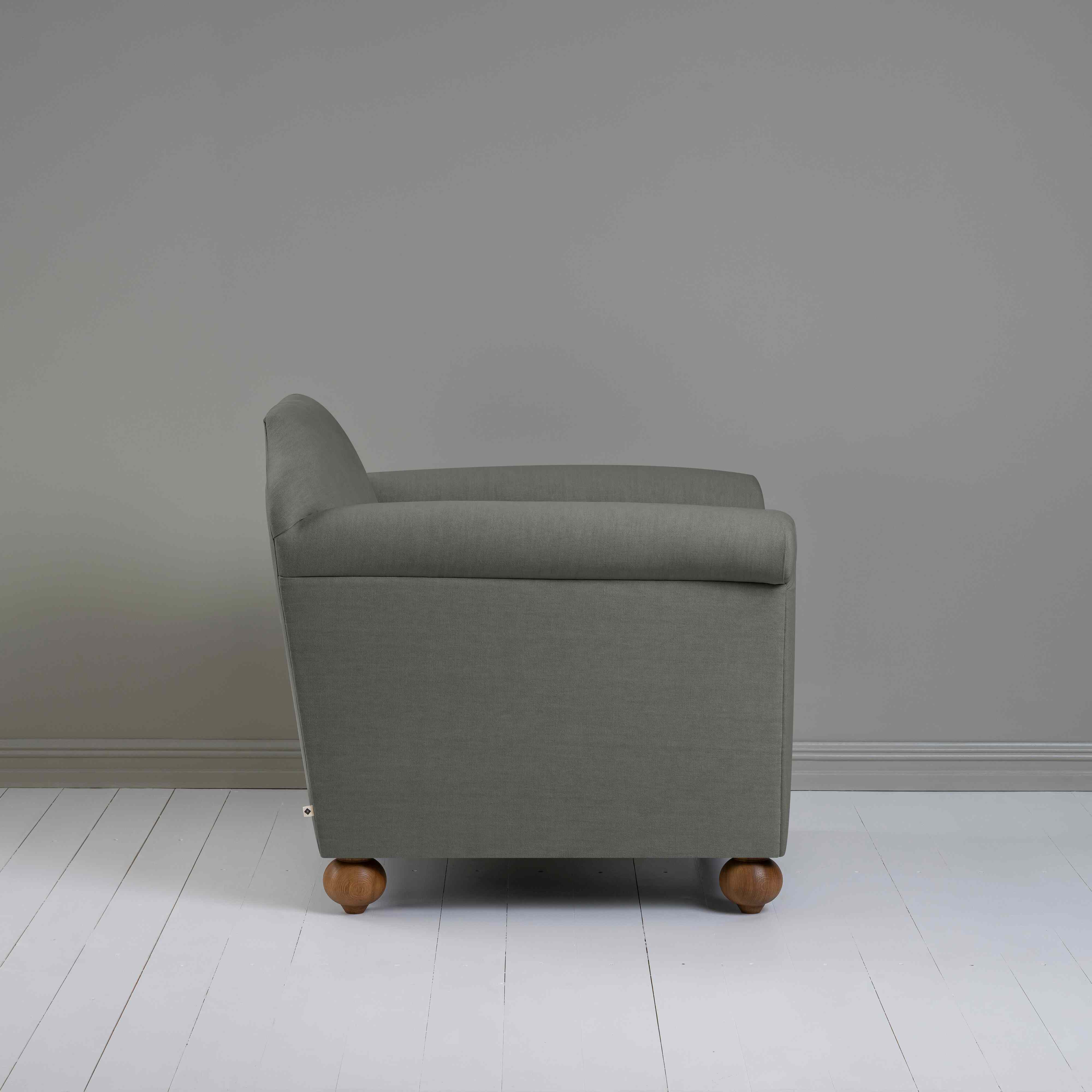  Dolittle Armchair in Laidback Linen Shadow - Nicola Harding 