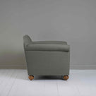  Dolittle Armchair in Laidback Linen Shadow, Side View - Nicola Harding 