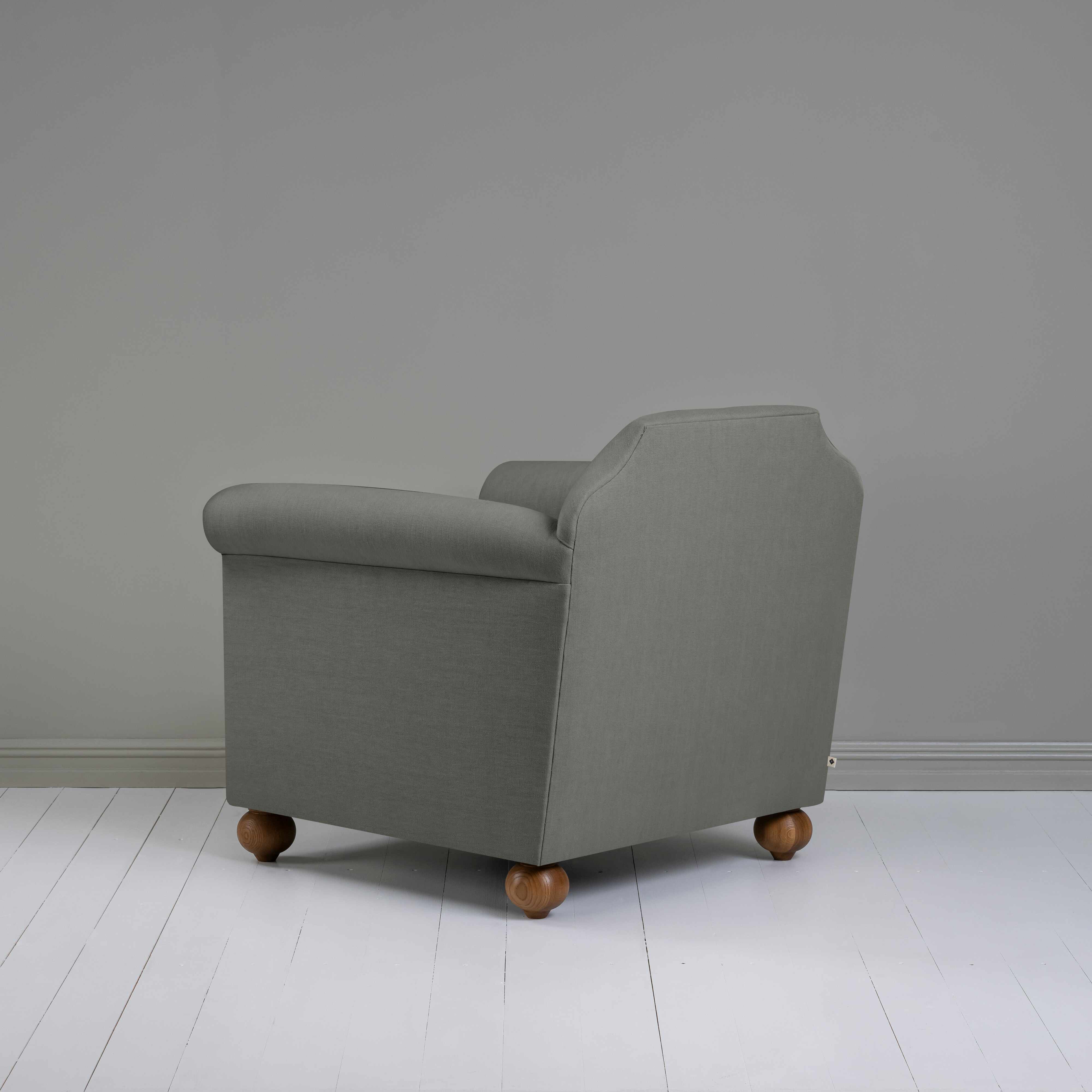  Dolittle Armchair in Laidback Linen Shadow - Nicola Harding 