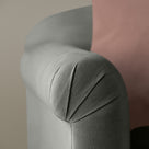  Dolittle Armchair in Laidback Linen Shadow, Arm Design Closeup - Nicola Harding 