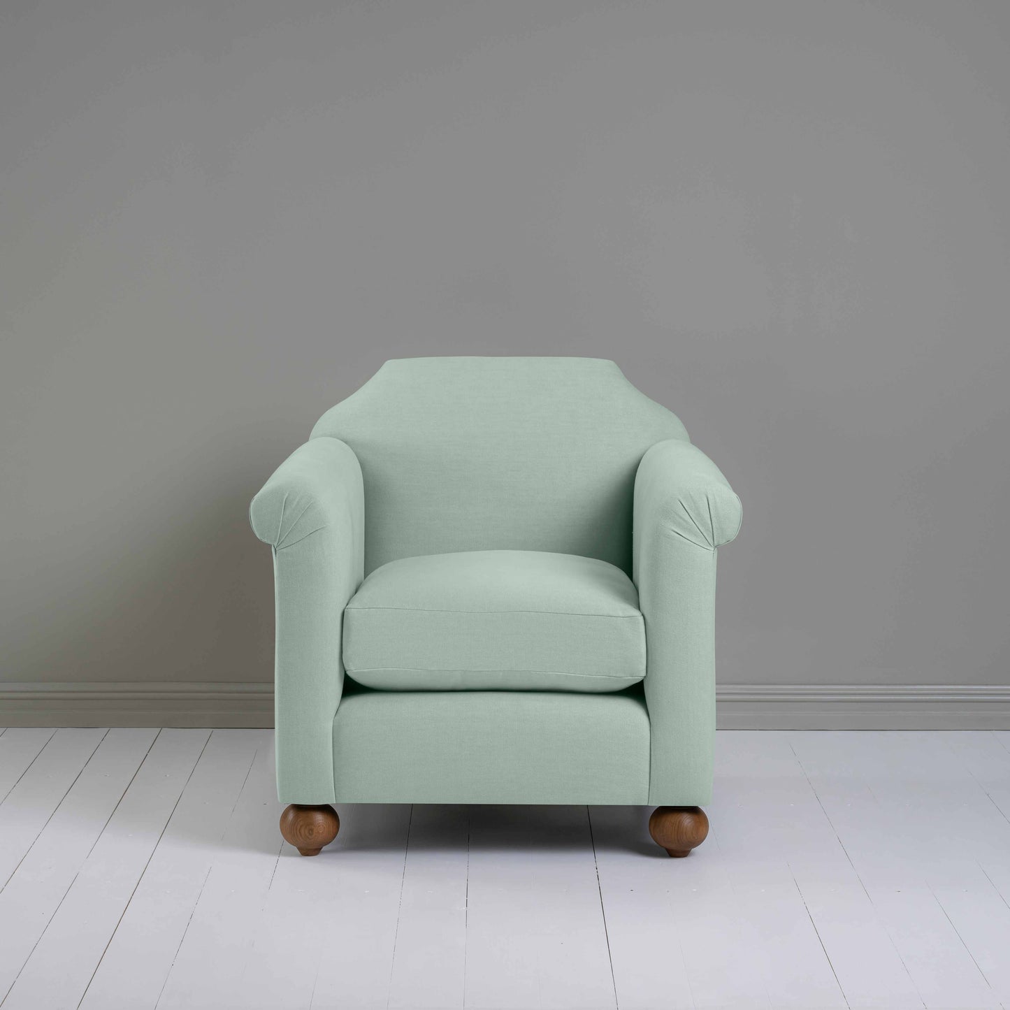 Dolittle Armchair in Laidback Linen Sky - Nicola Harding