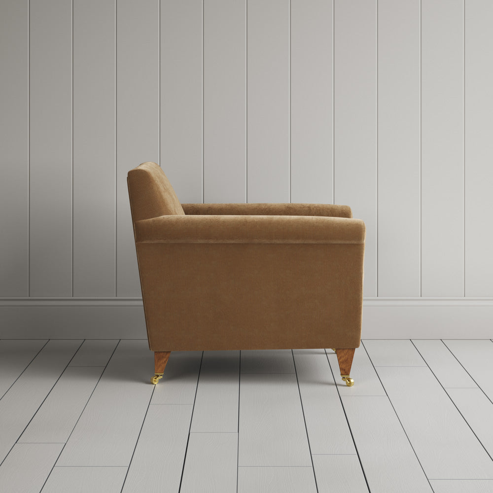  Stone Beige corduroy Idler armchair, a versatile and simple Edwardian-style design. 
