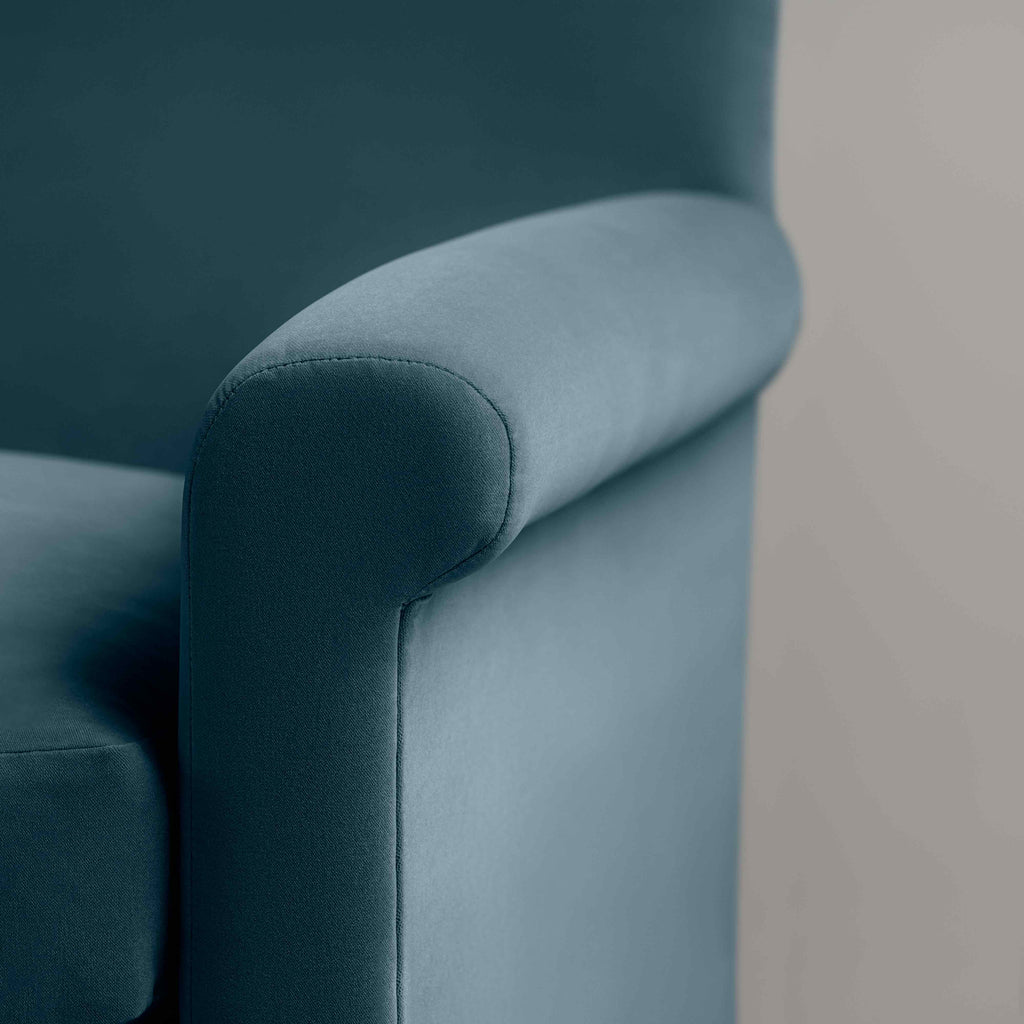  Idler Armchair in Intelligent Velvet Aegean 