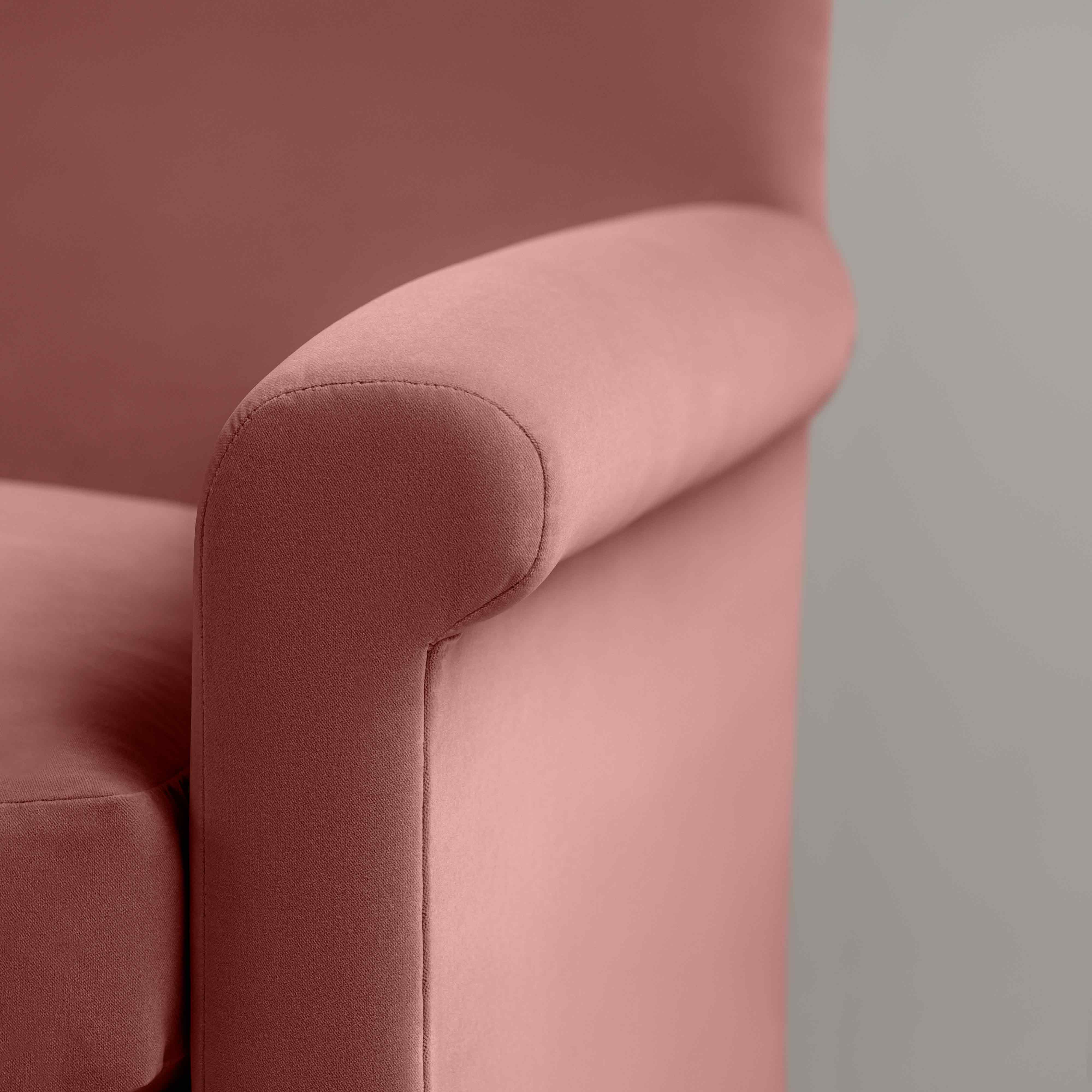  Idler Armchair in Intelligent Velvet Damson - Nicola Harding 