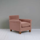 Idler Armchair in Intelligent Velvet Dusky Pink - Nicola Harding 