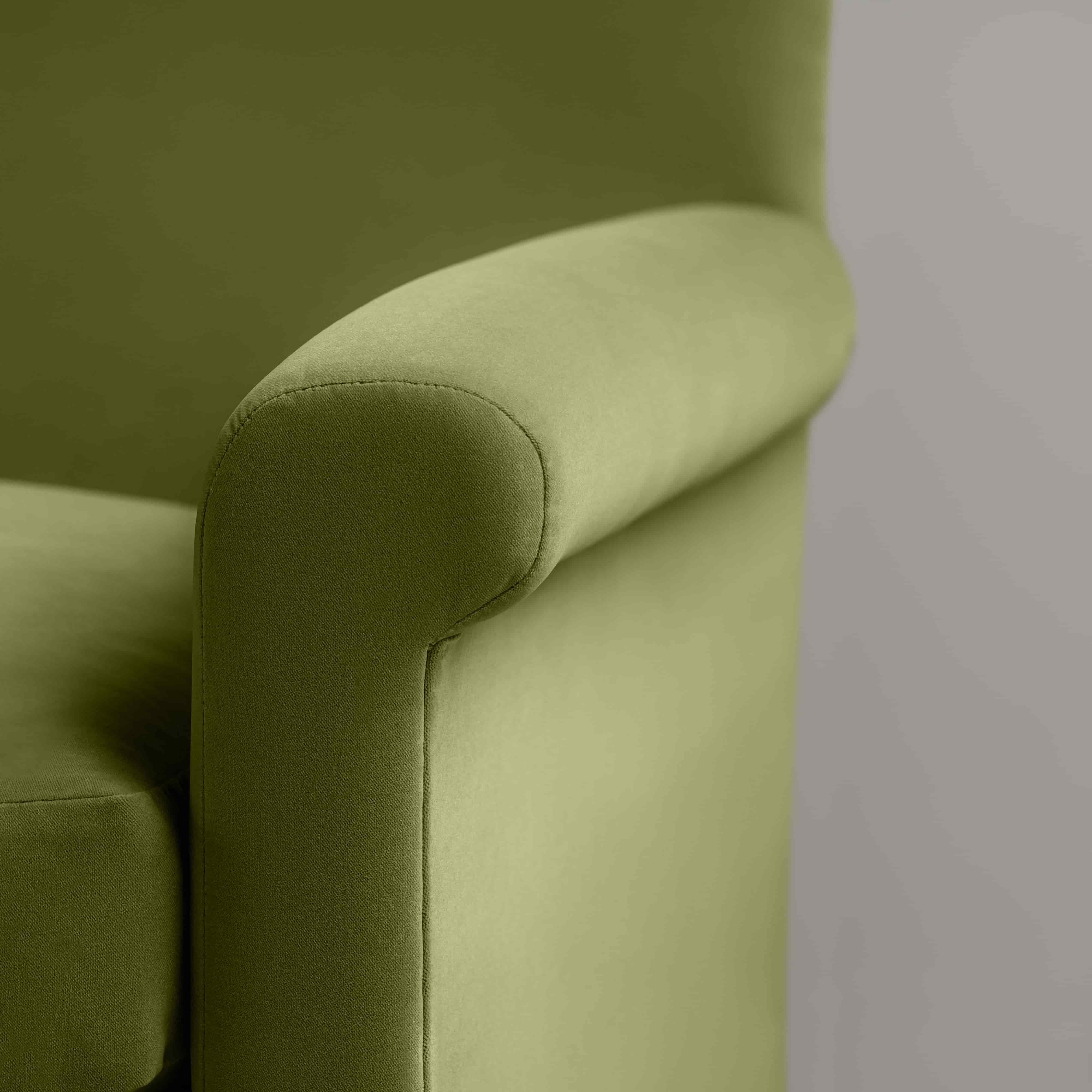  Idler Armchair in Intelligent Velvet Lawn 