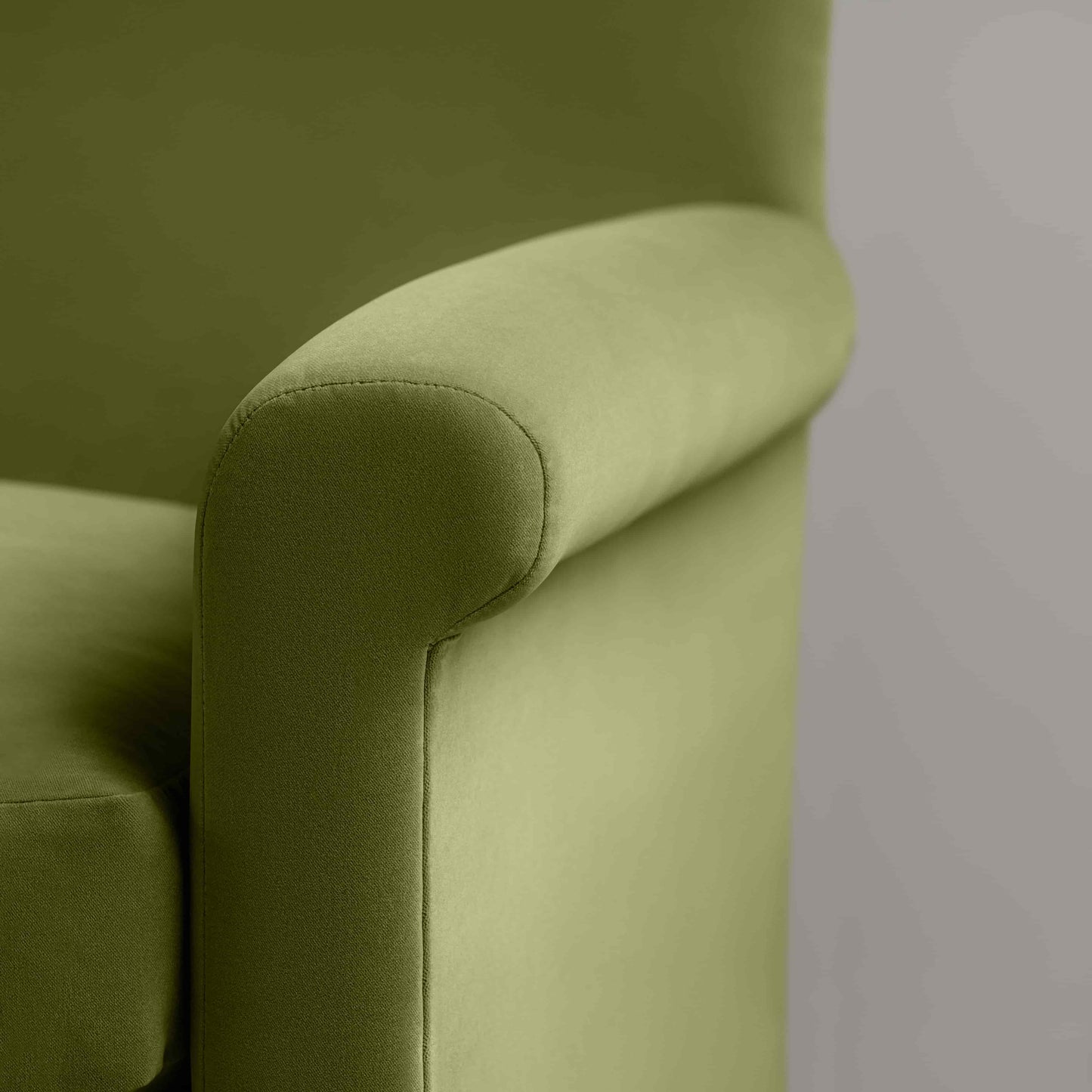 Idler Armchair in Intelligent Velvet Lawn - Nicola Harding