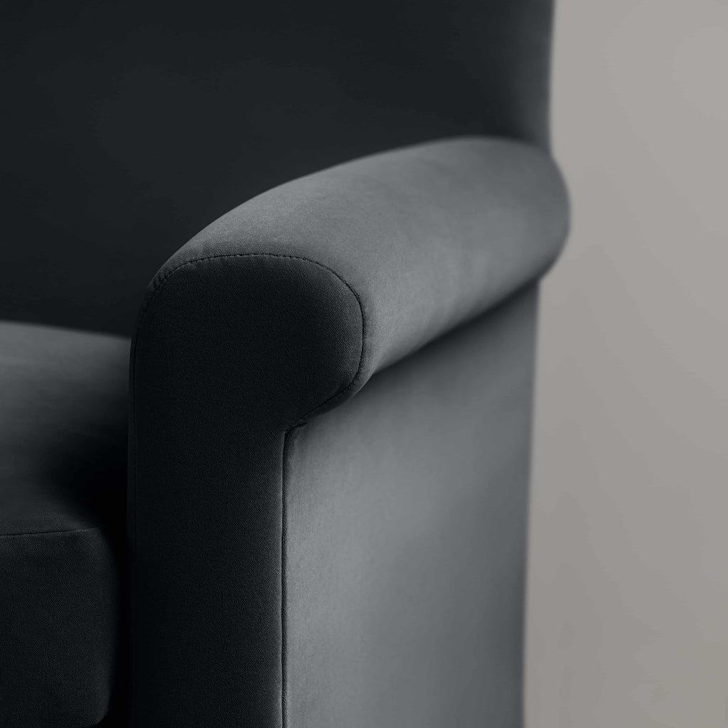  Idler Armchair in Intelligent Velvet Onyx 