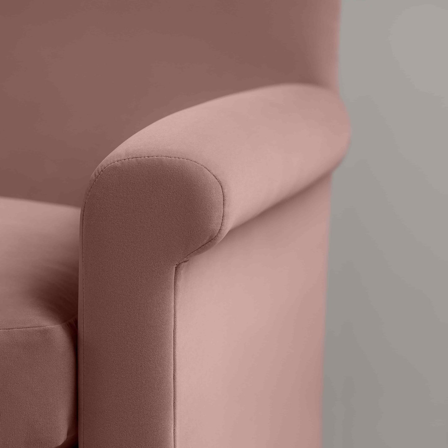 Idler Armchair in Intelligent Velvet Rose - Nicola Harding