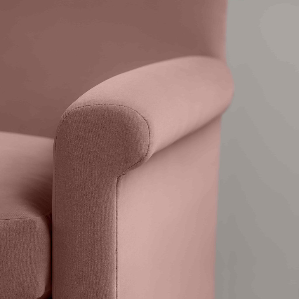 Idler Armchair in Intelligent Velvet Rose - Nicola Harding 