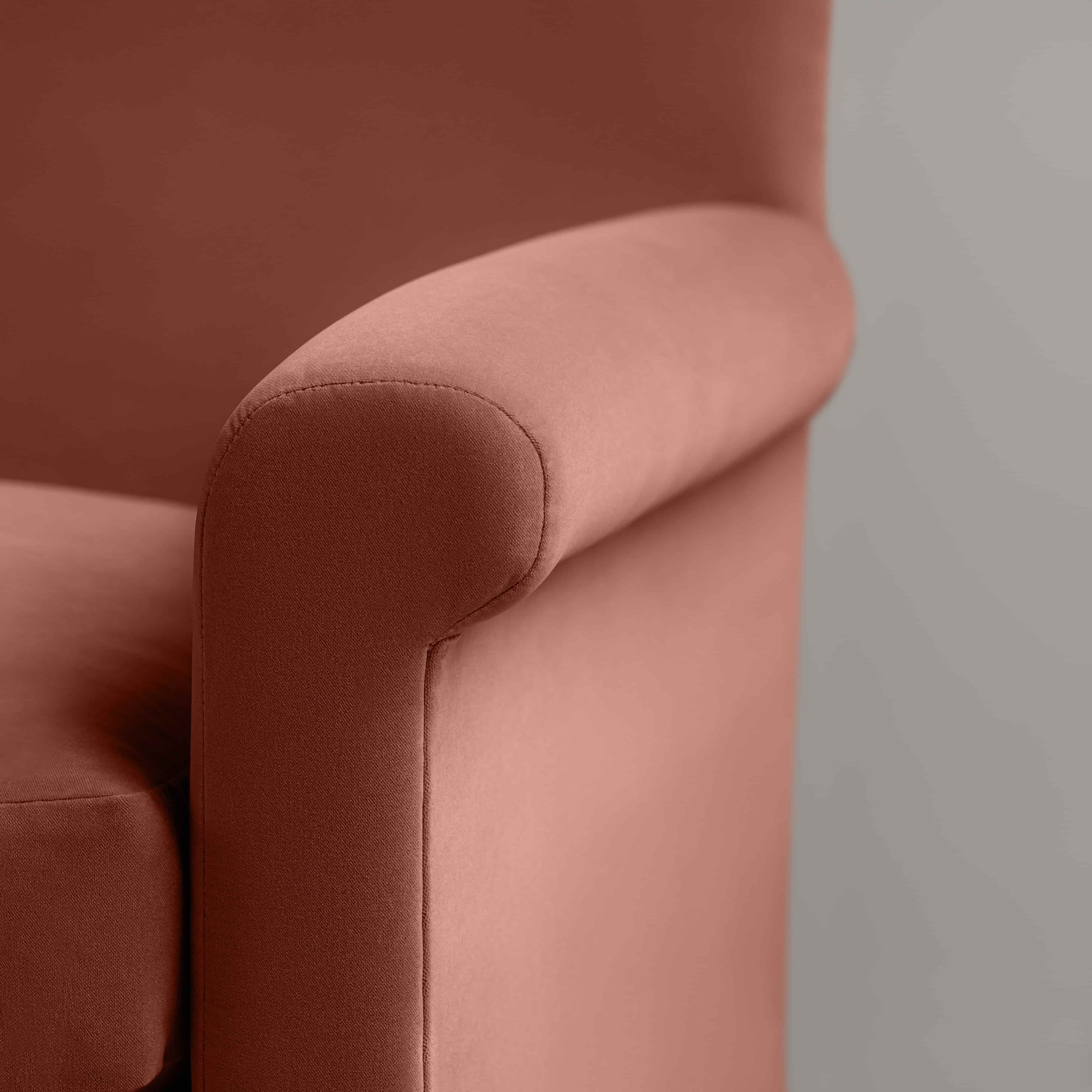  Idler Armchair in Intelligent Velvet Sienna - Nicola Harding 