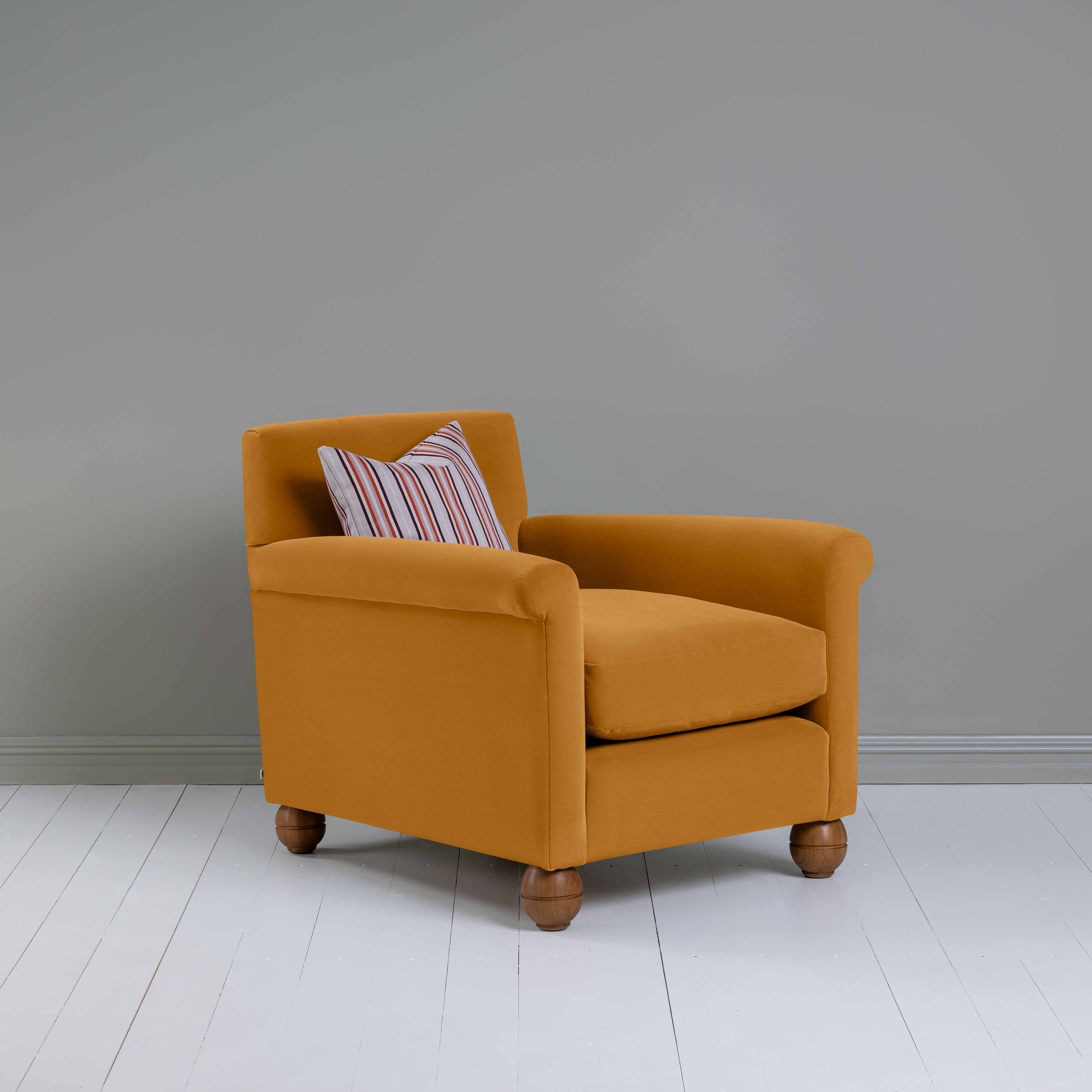  Idler Armchair in Intelligent Velvet Spice 