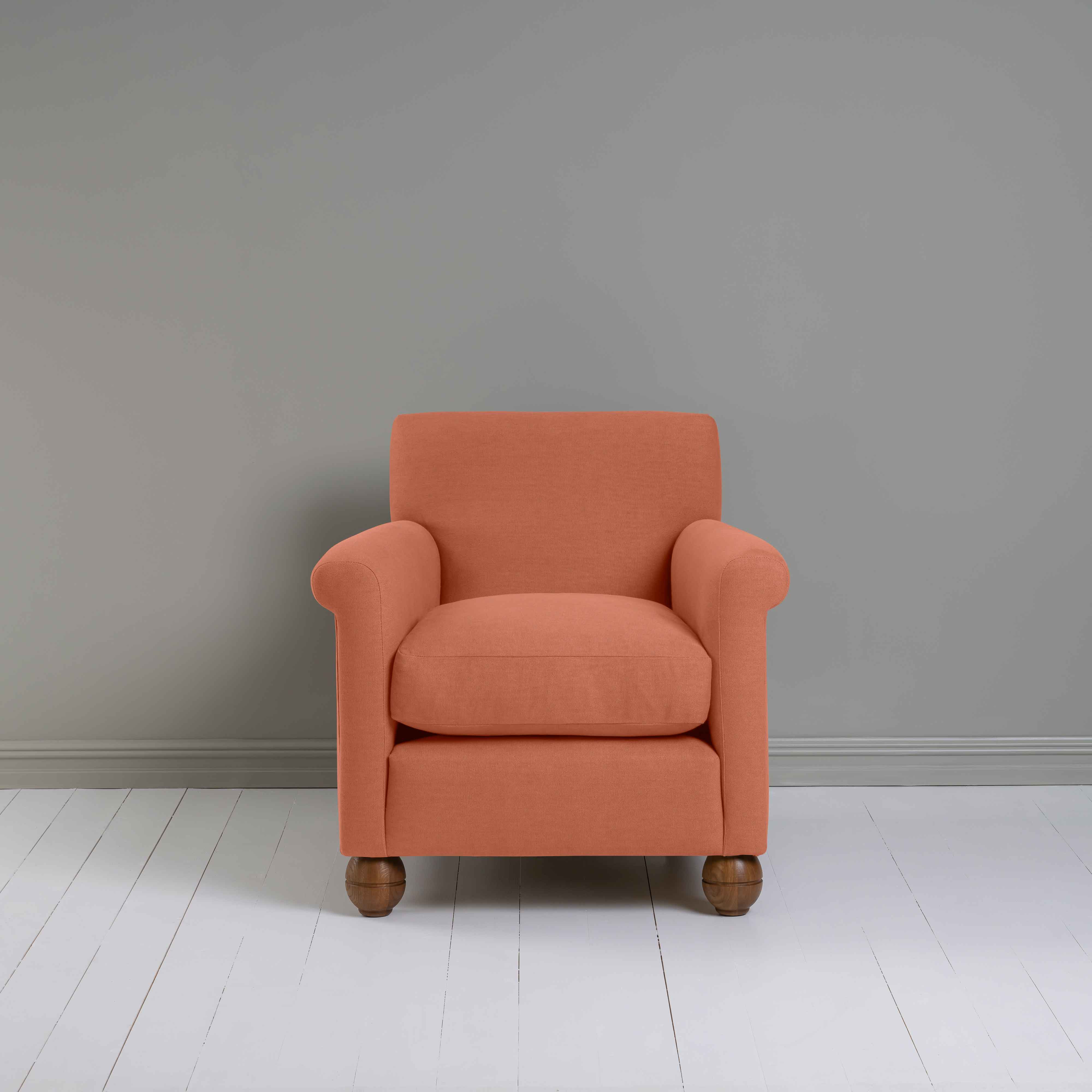  Idler Armchair in Laidback Linen Cayenne 