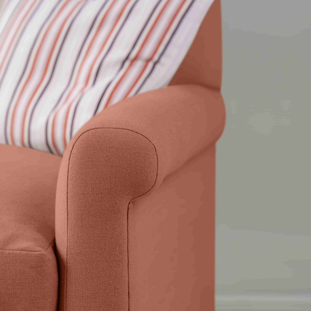  Idler Armchair in Laidback Linen Cayenne - Nicola Harding 