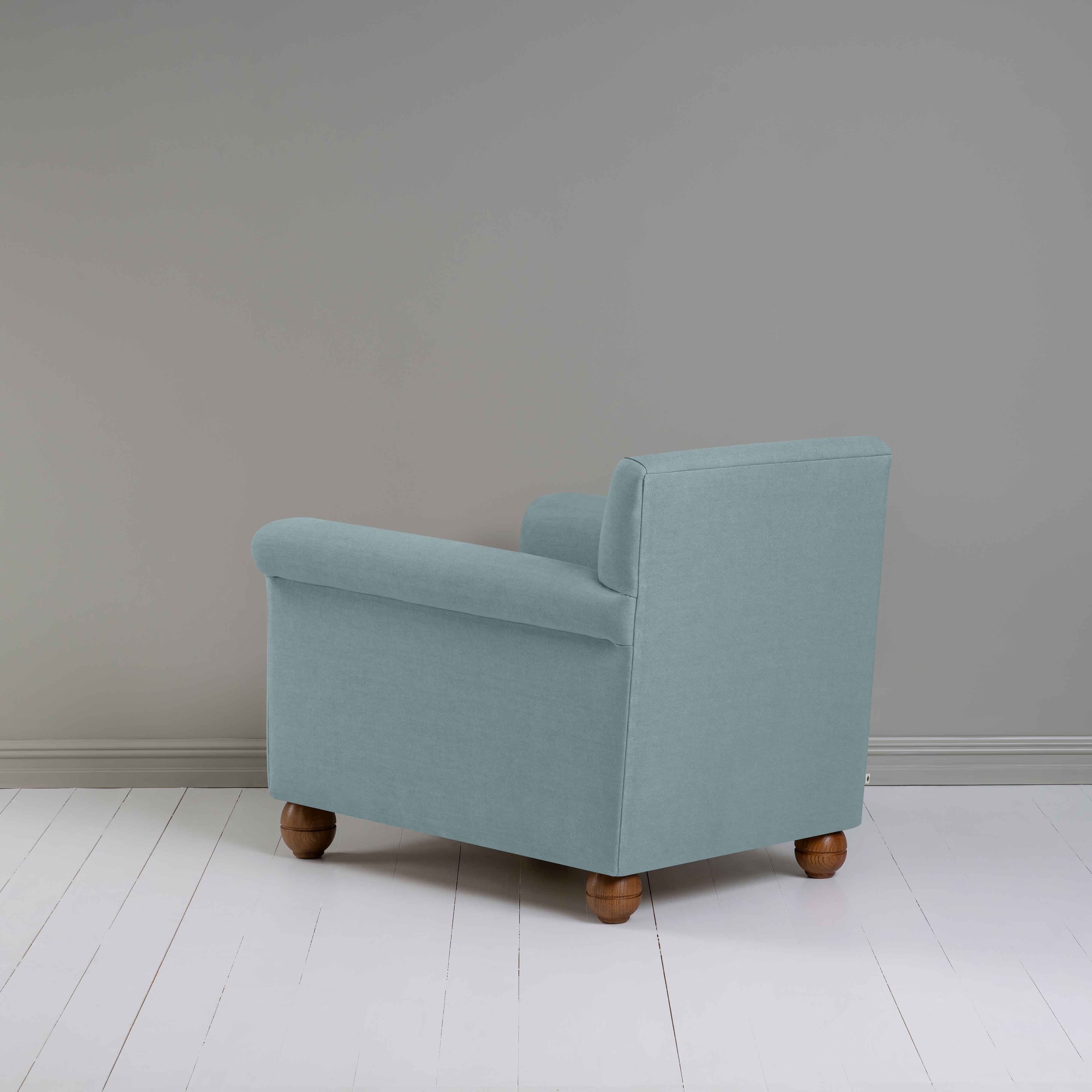  Idler Armchair in Laidback Linen Cerulean 