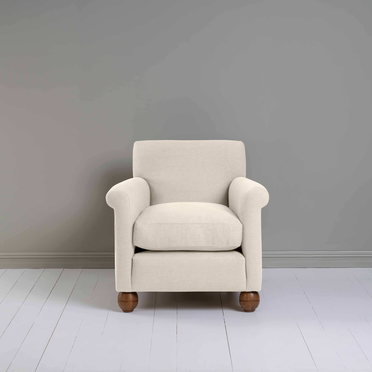 Idler Armchair in Laidback Linen Dove - Nicola Harding