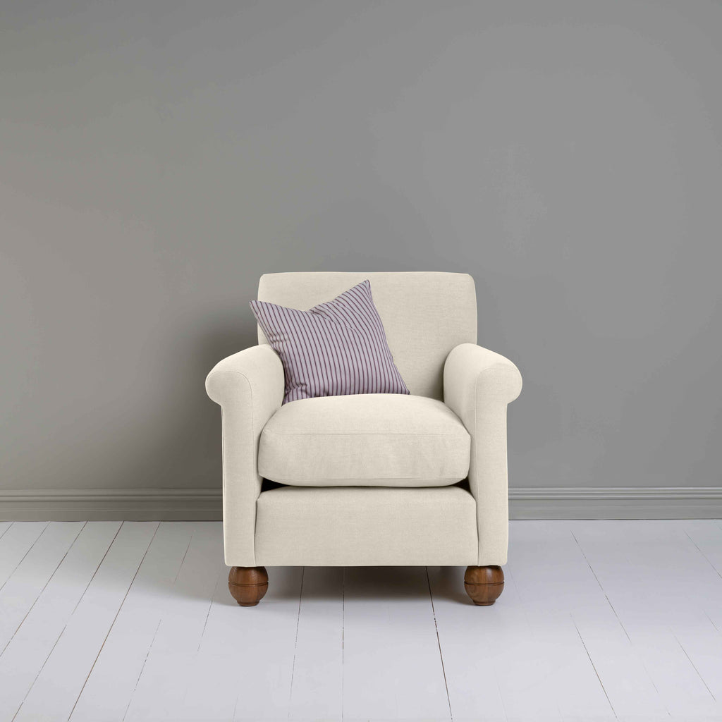  Idler Armchair in Laidback Linen Dove - Nicola Harding 