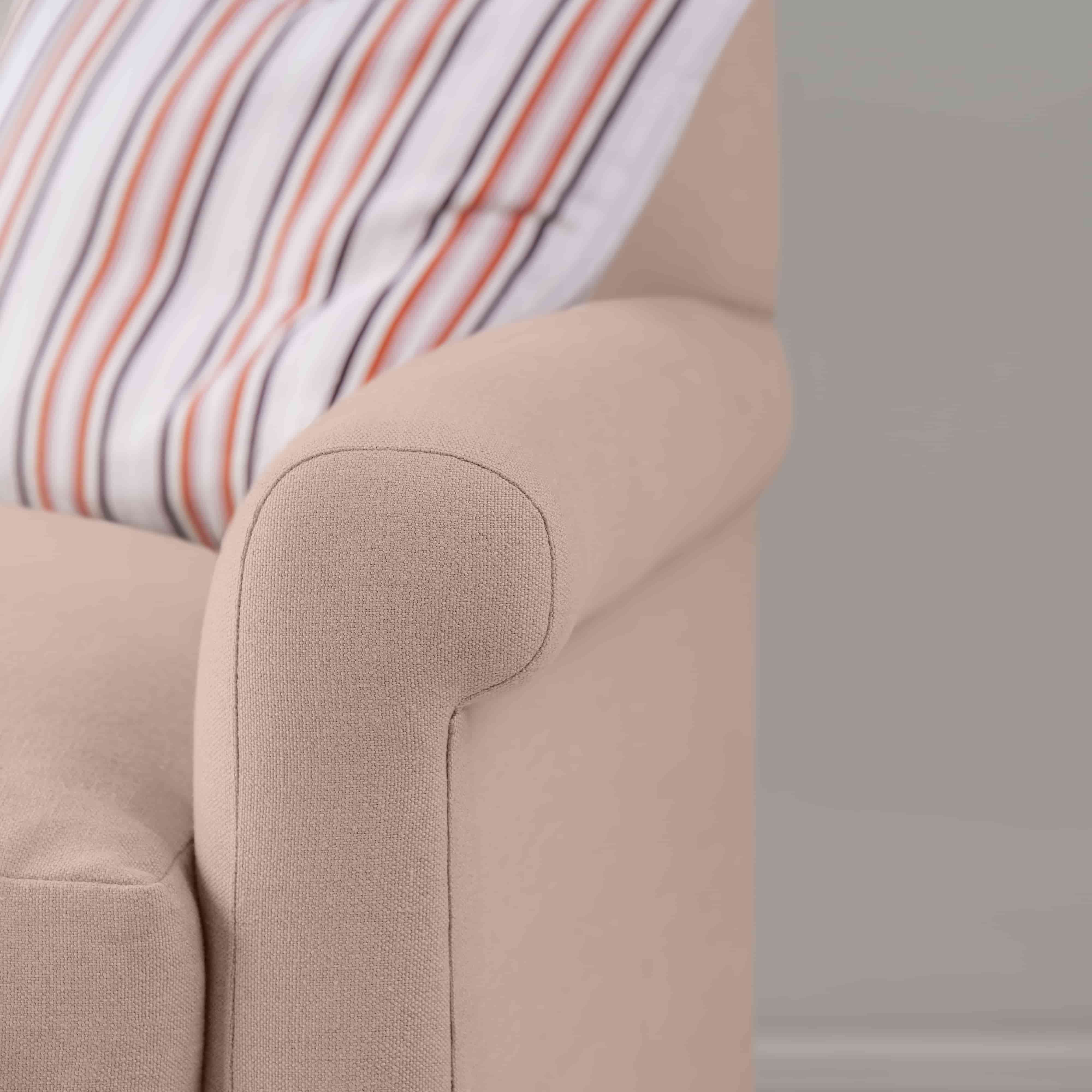  Idler Armchair in Laidback Linen Dusky Pink - Nicola Harding 