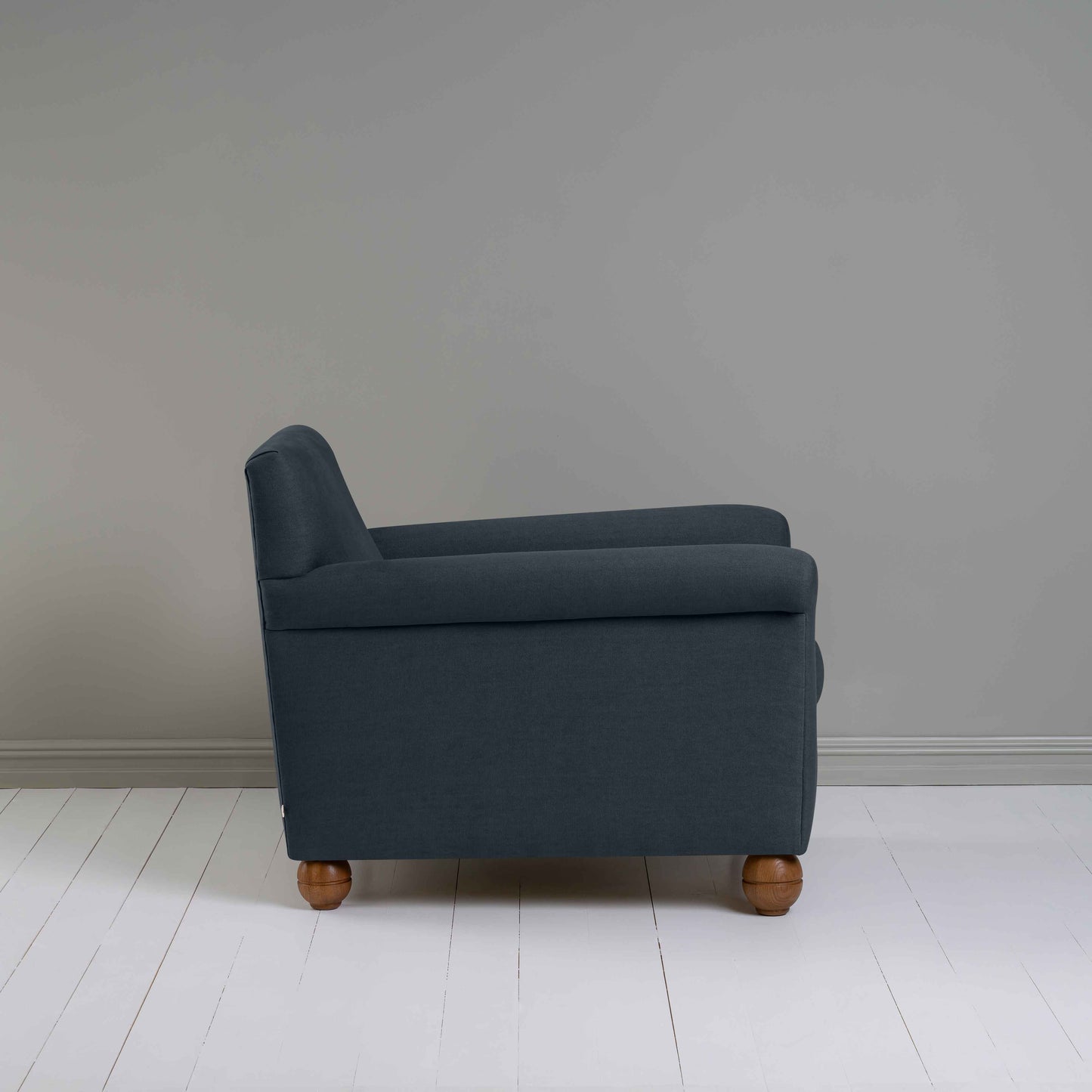 Idler Armchair in Laidback Linen Midnight