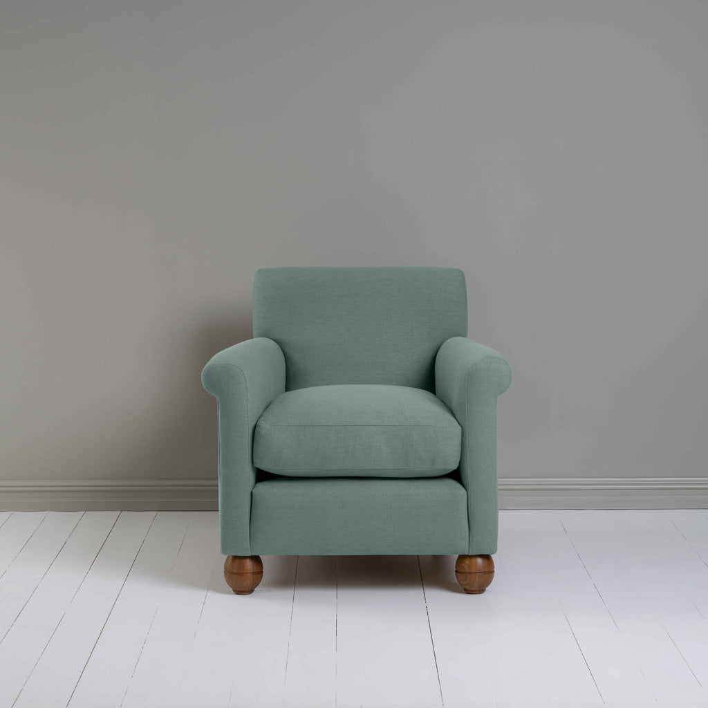  Idler Armchair in Laidback Linen Mineral - Nicola Harding 