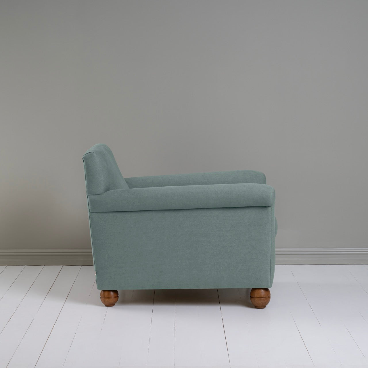  Idler Armchair in Laidback Linen Mineral - Nicola Harding 