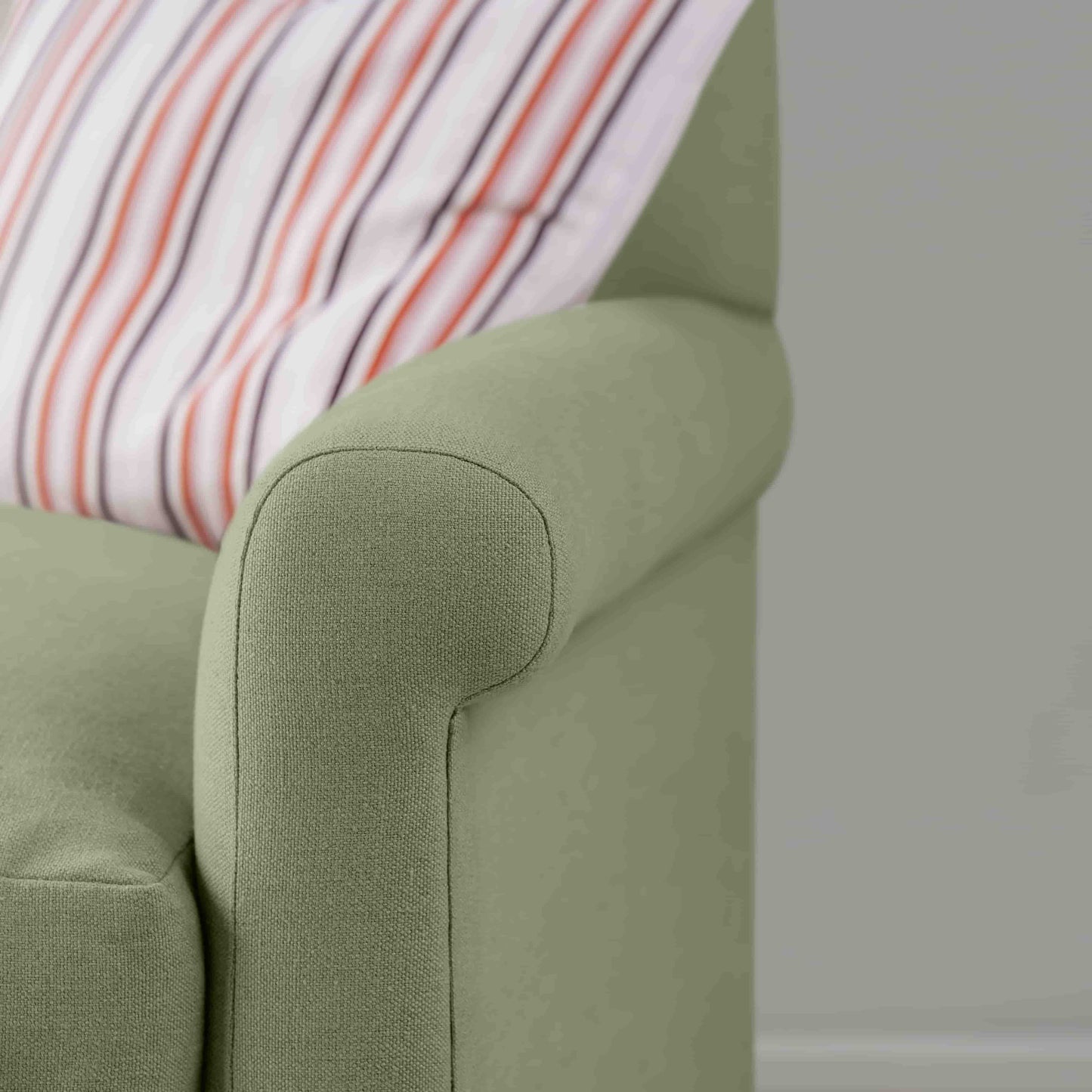 Idler Armchair in Laidback Linen Moss - Nicola Harding