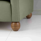  Idler Armchair in Laidback Linen Moss - Nicola Harding 