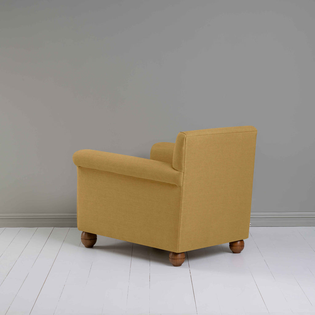  Idler Armchair in Laidback Linen Ochre - Nicola Harding 