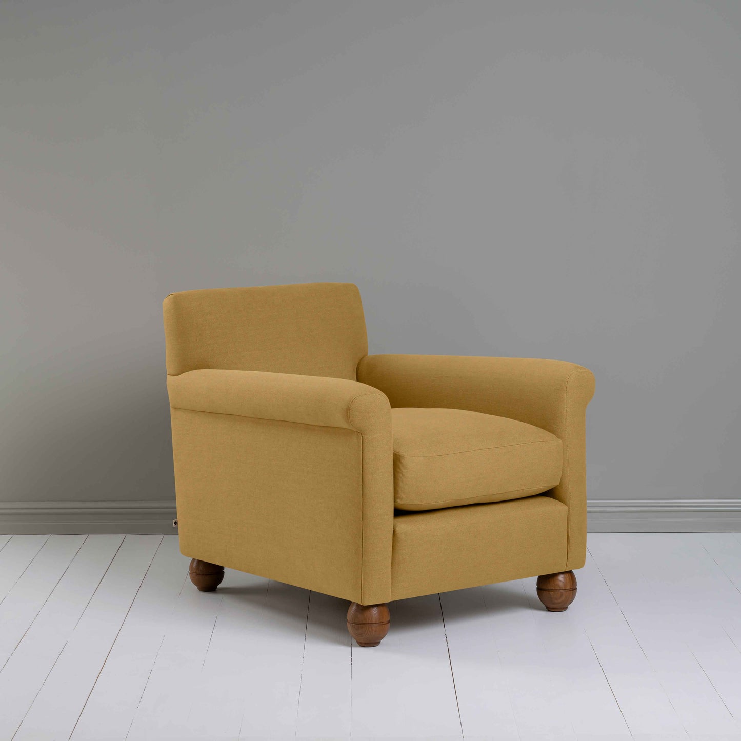 Idler Armchair in Laidback Linen Ochre