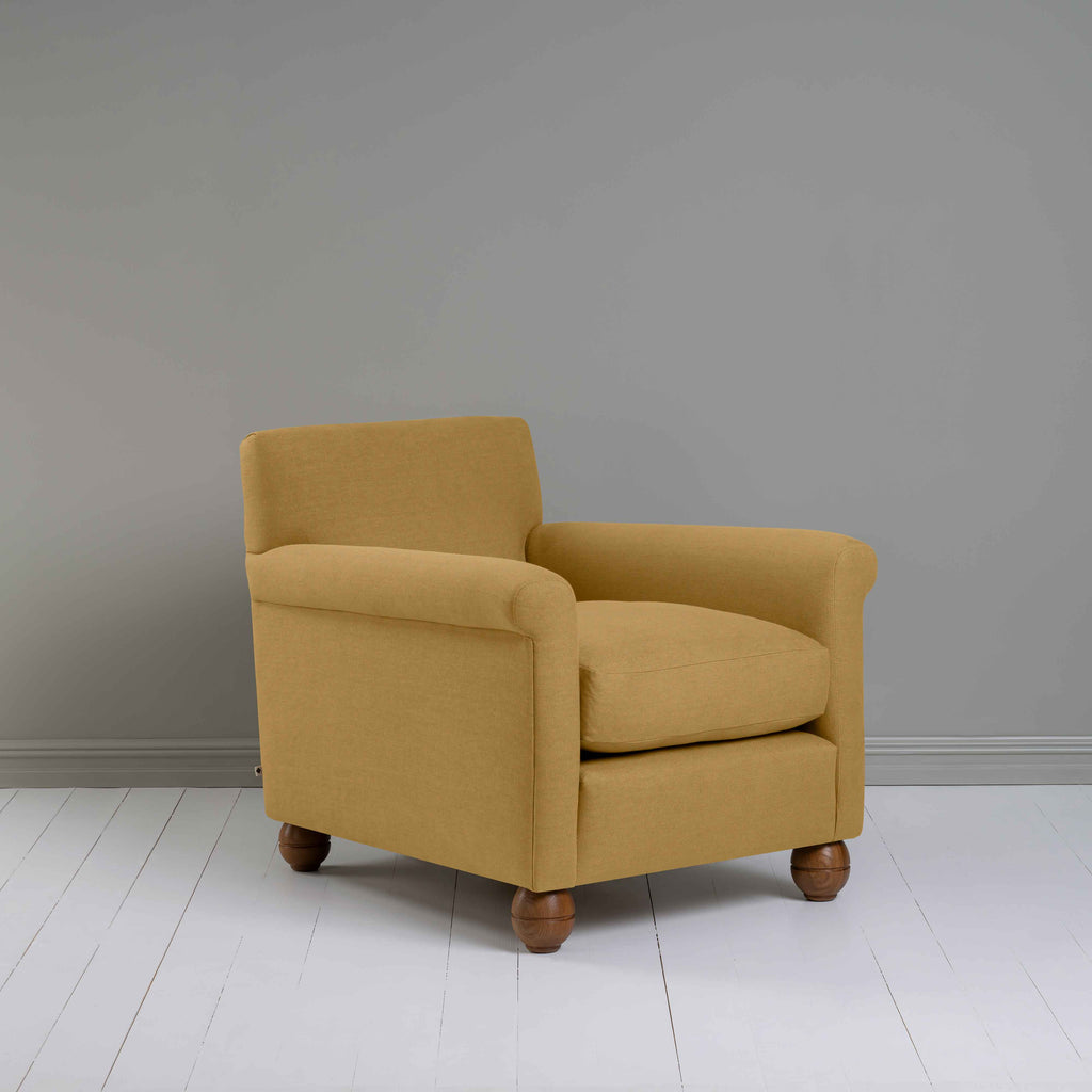  Idler Armchair in Laidback Linen Ochre 