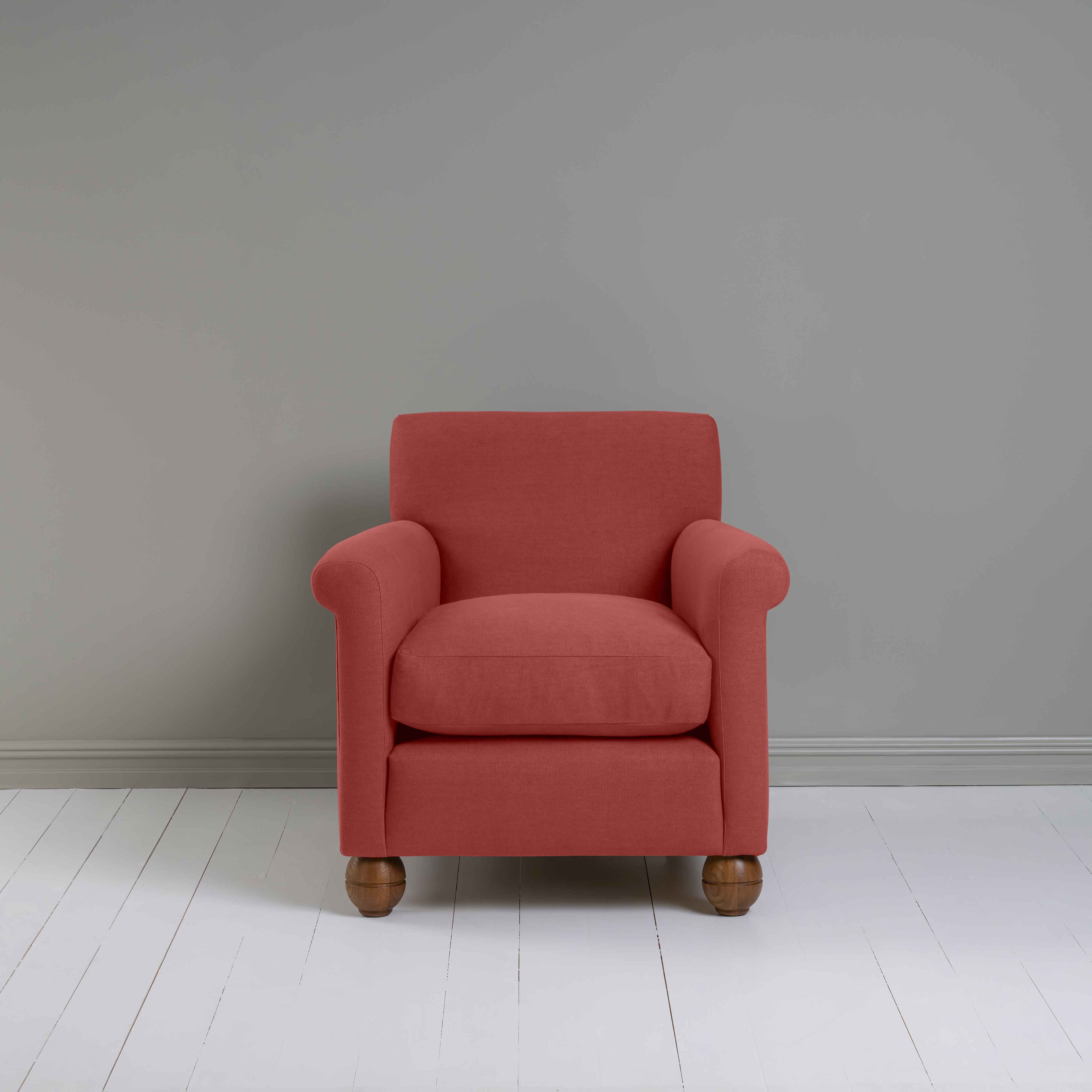  Idler Armchair in Laidback Linen Rouge 