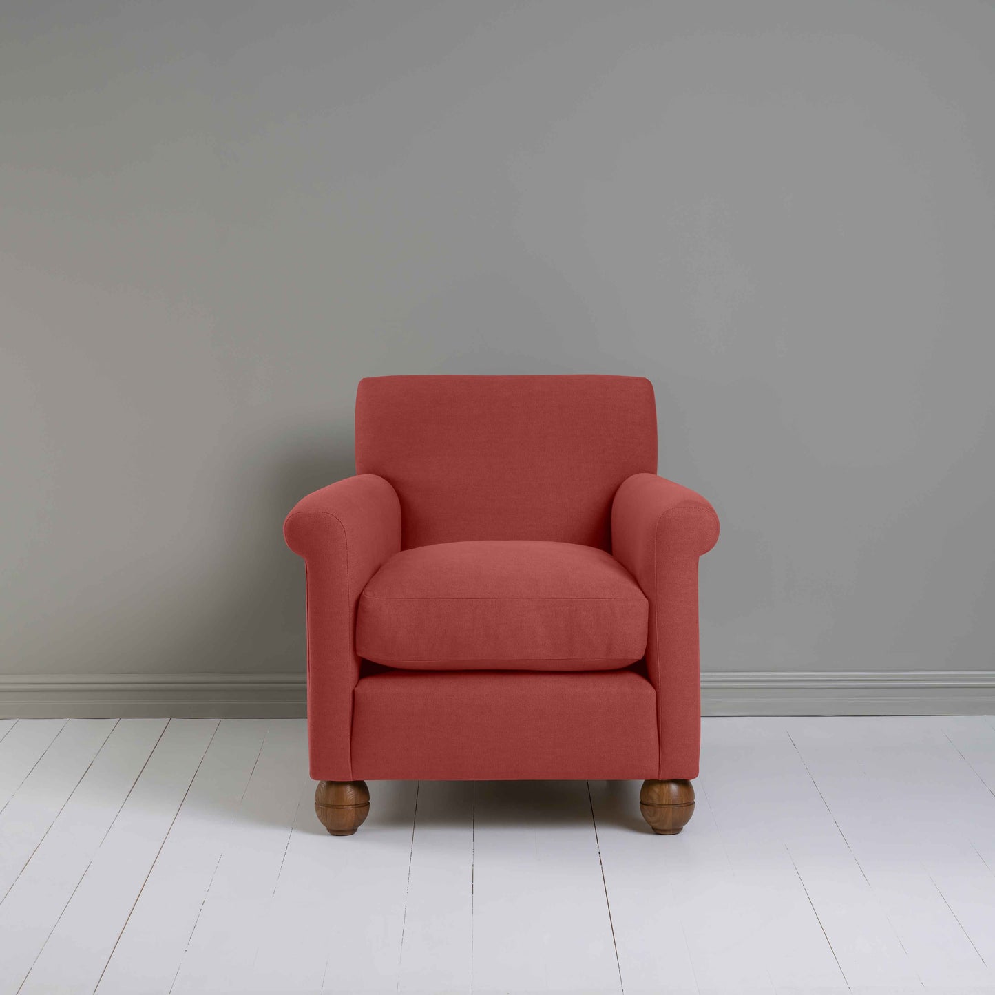 Idler Armchair in Laidback Linen Rouge