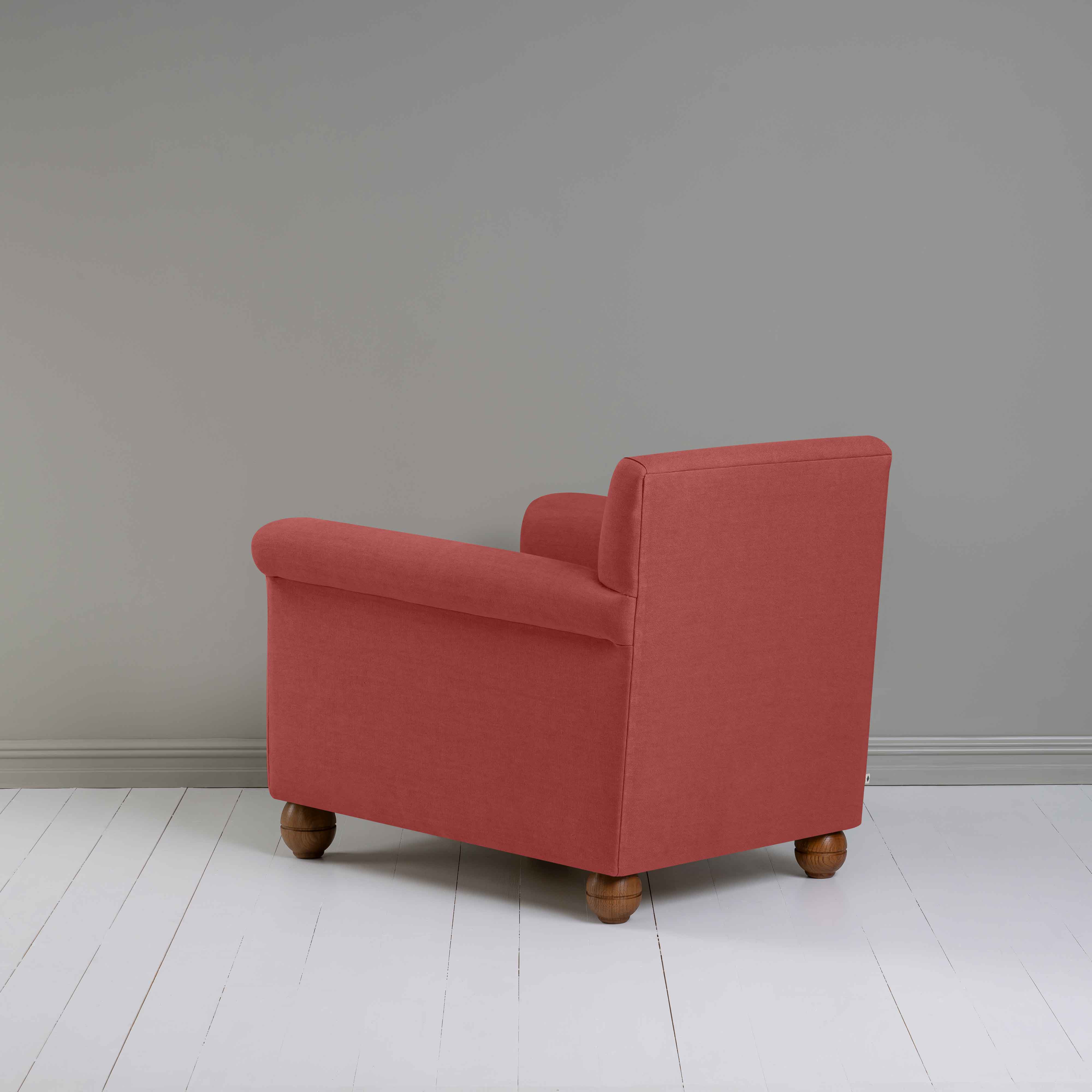  Idler Armchair in Laidback Linen Rouge 