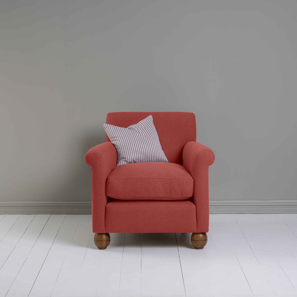  Idler Armchair in Laidback Linen Rouge 