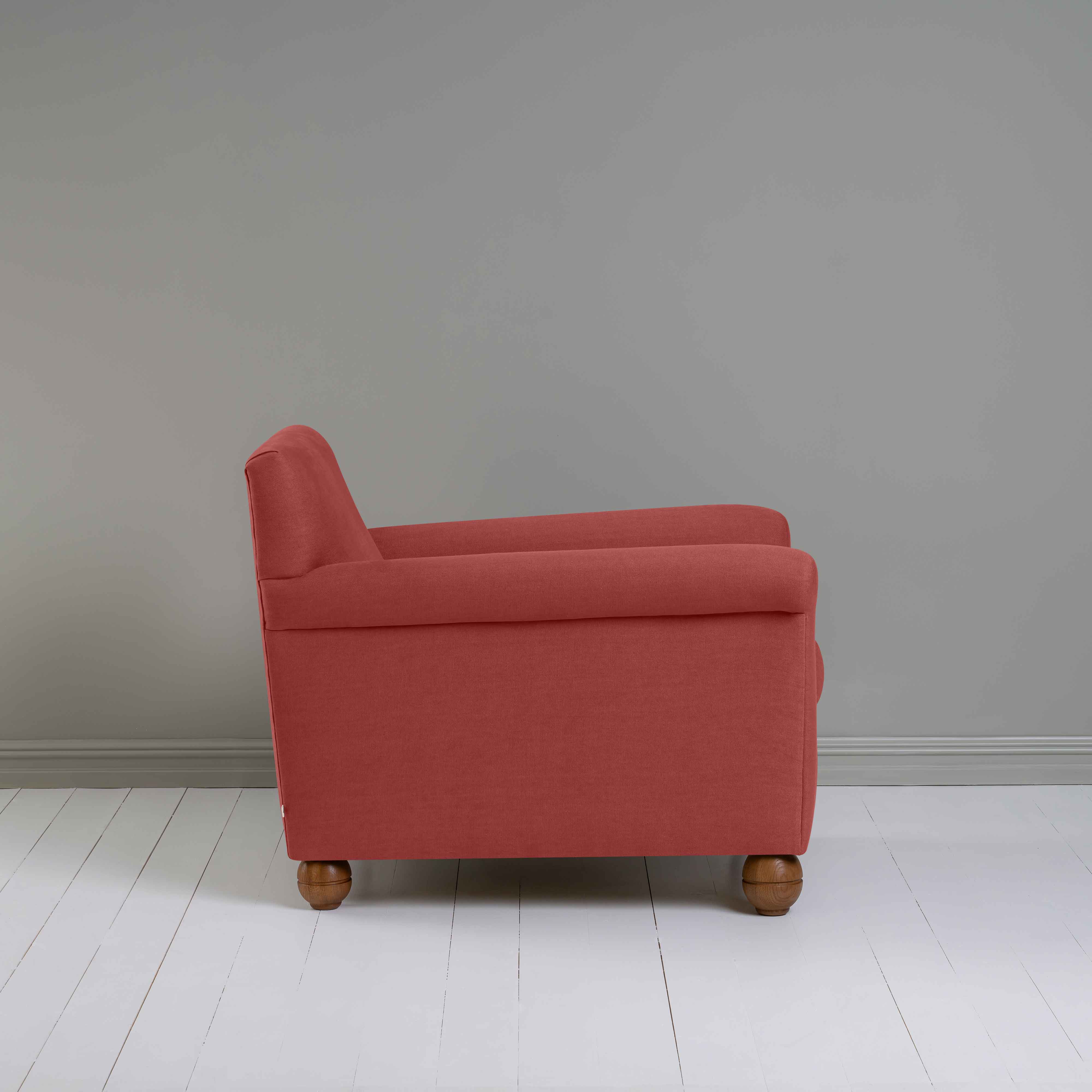  Idler Armchair in Laidback Linen Rouge 