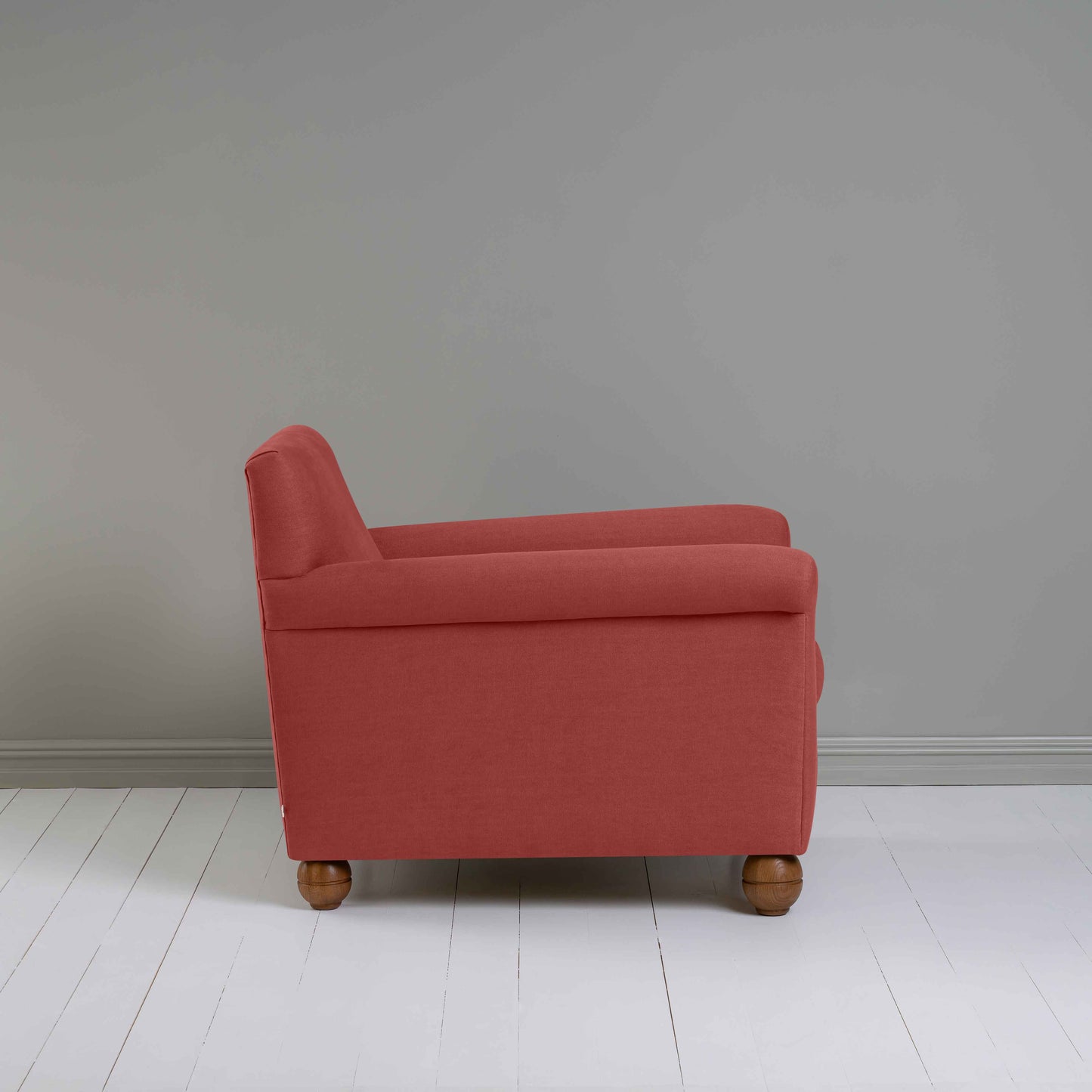 Idler Armchair in Laidback Linen Rouge
