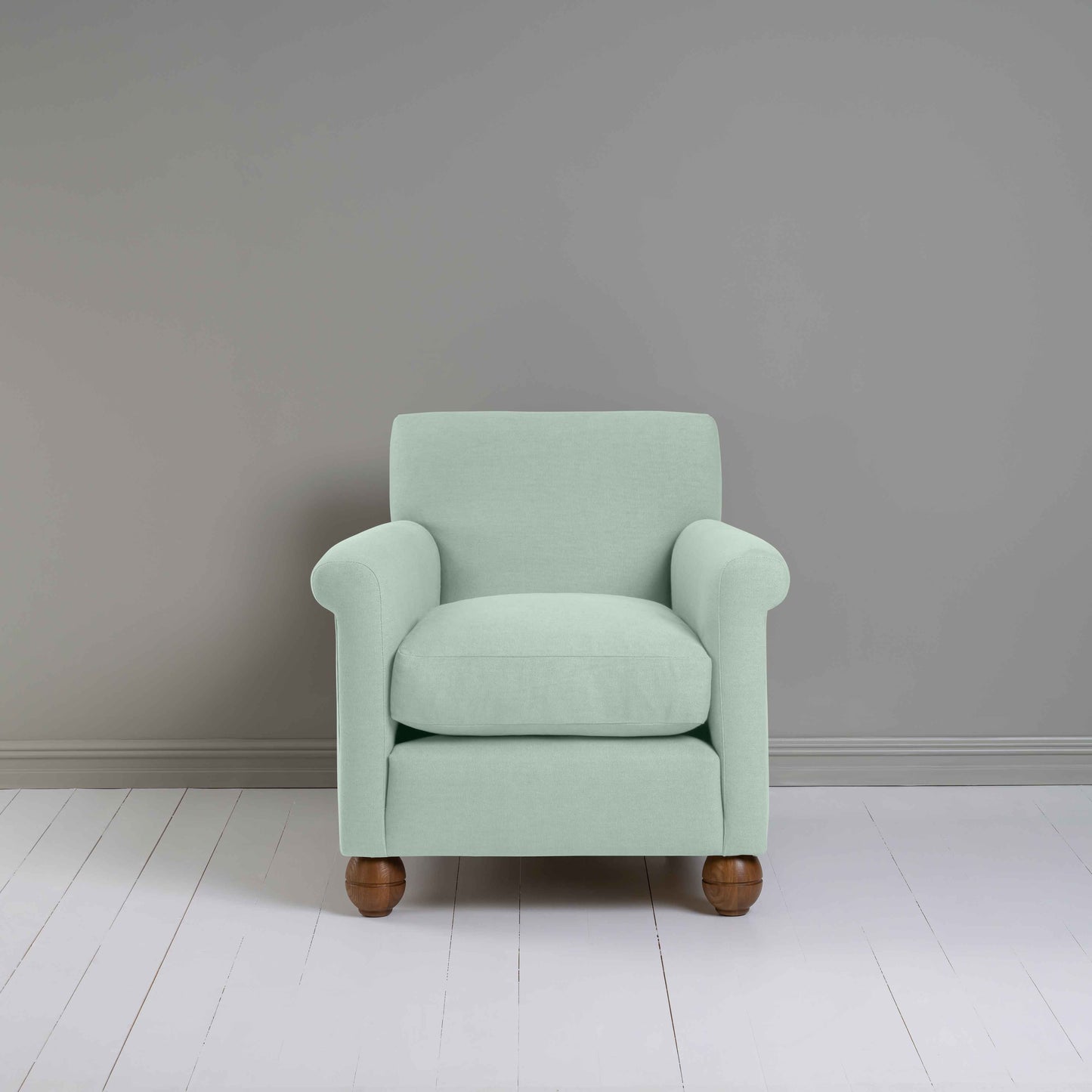 Idler Armchair in Laidback Linen Sky - Nicola Harding
