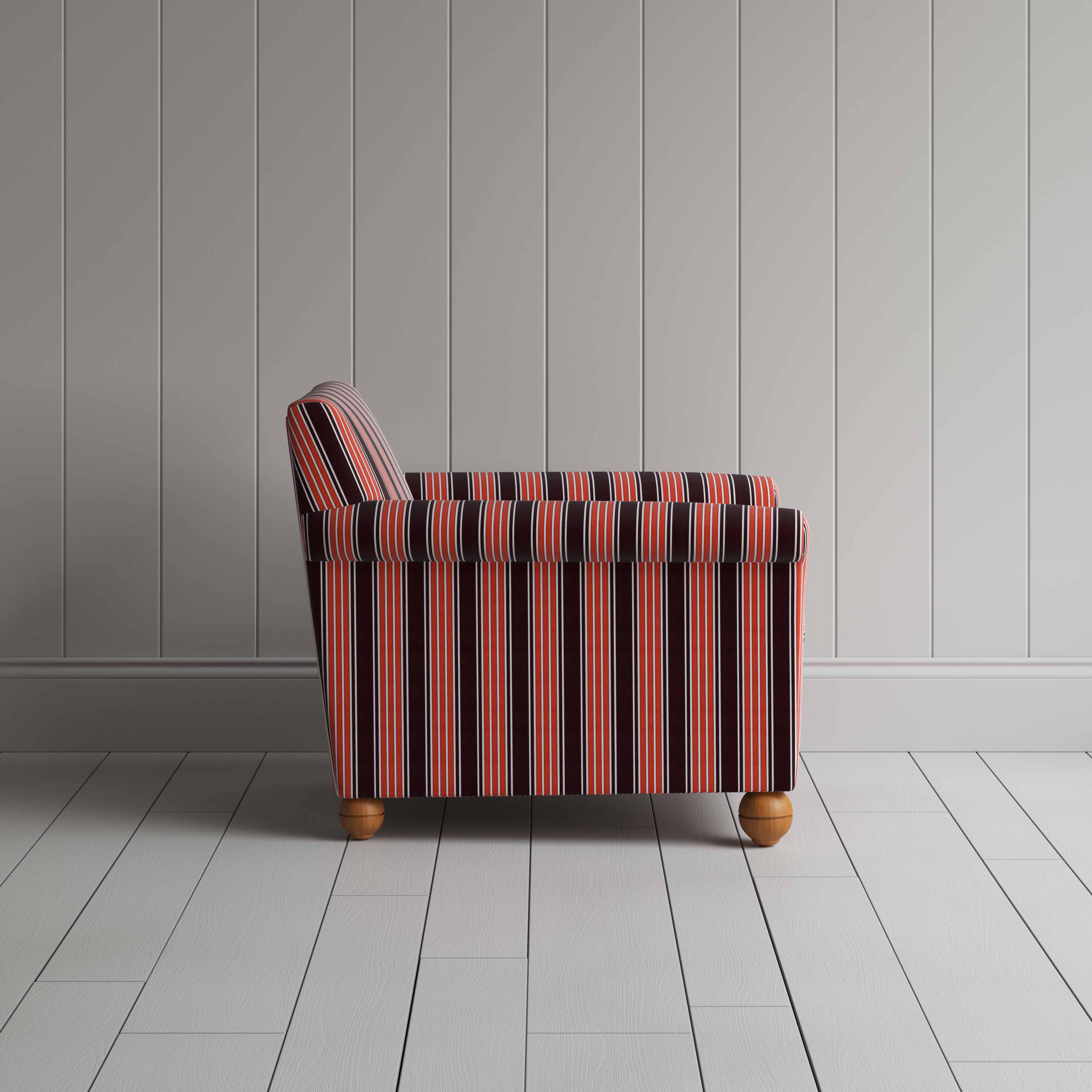  Idler Armchair in Regatta Cotton, Flame 