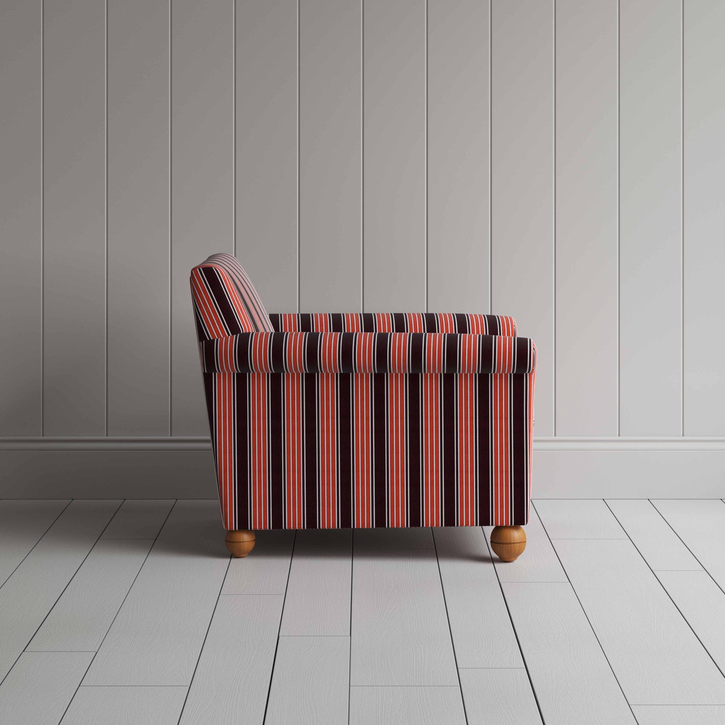 Idler Armchair in Regatta Cotton, Flame